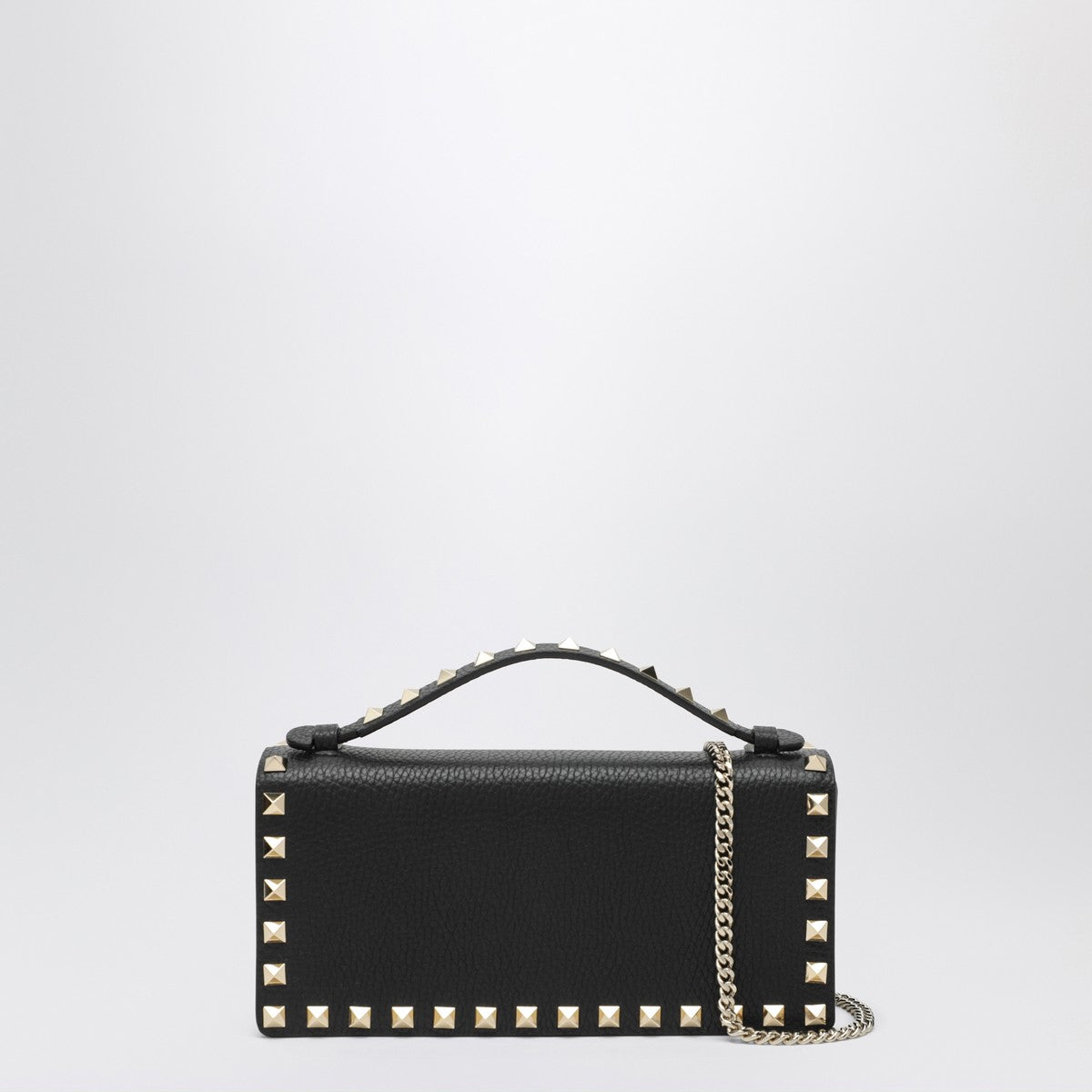 Valentino Black Garavani Rockstud Wallet with Strap Glam Steals