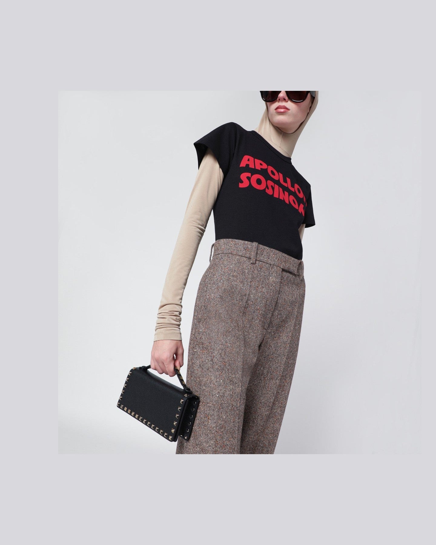 Valentino Black Garavani Rockstud Wallet with Strap Glam Steals