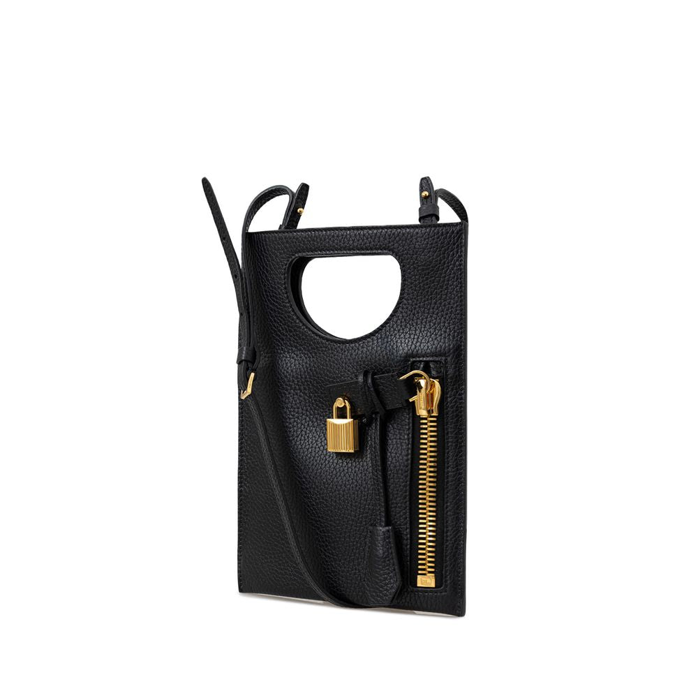 Tom Ford Black Leather Shoulder Bag Glam Steals