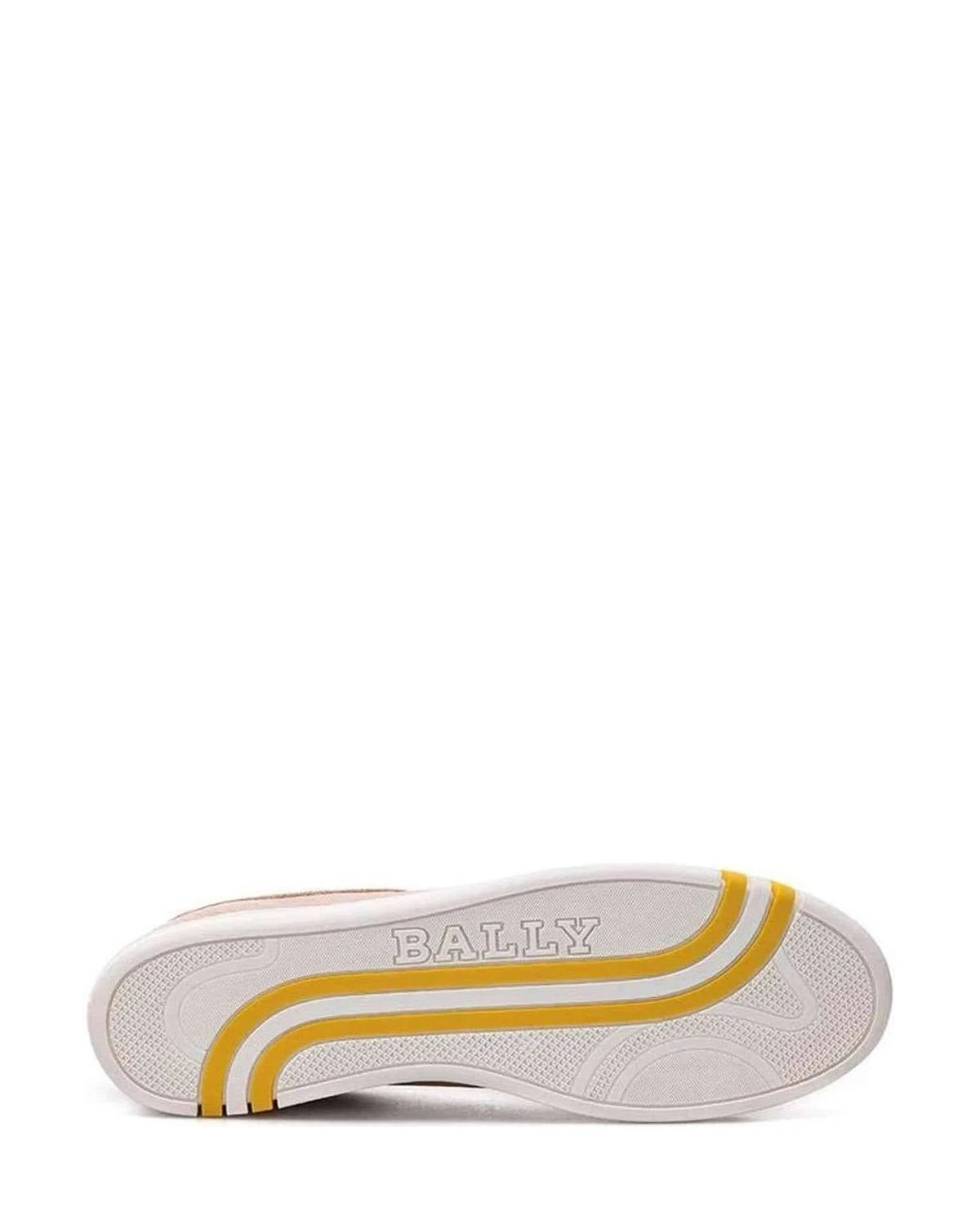 Bally Elegant Pink Cotton Leather Sneakers Sneakers