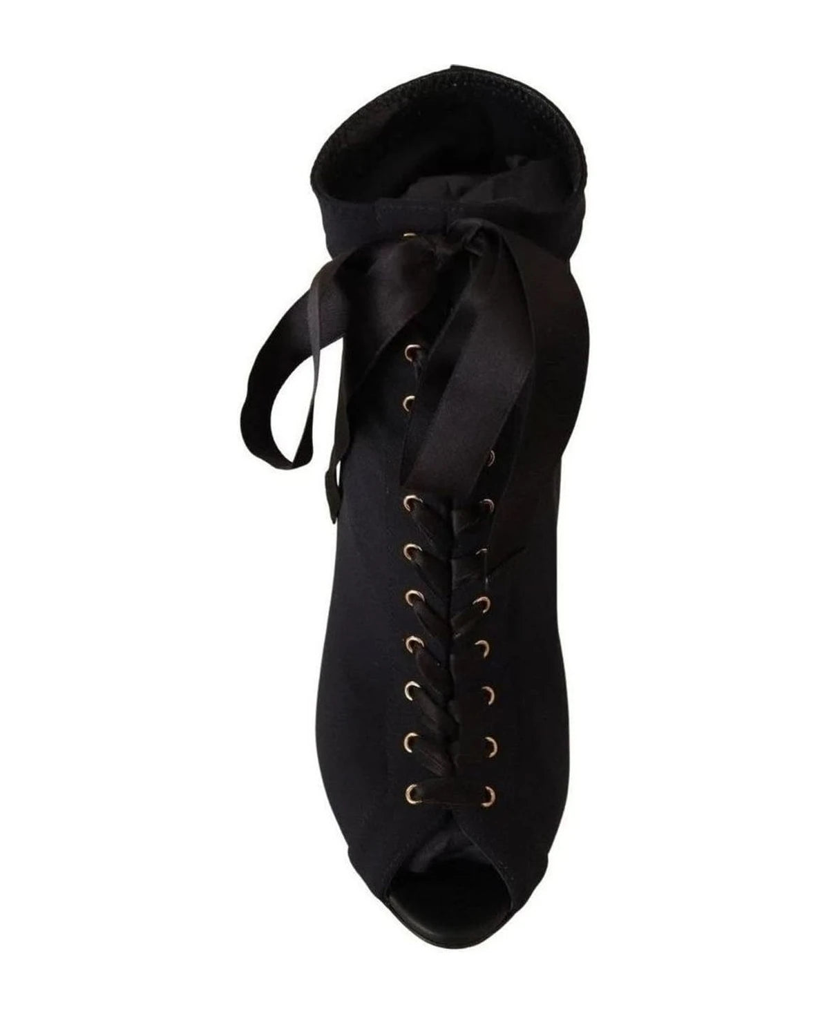 Dolce & Gabbana Elegant Ankle Open Toe Heel Boots Boots