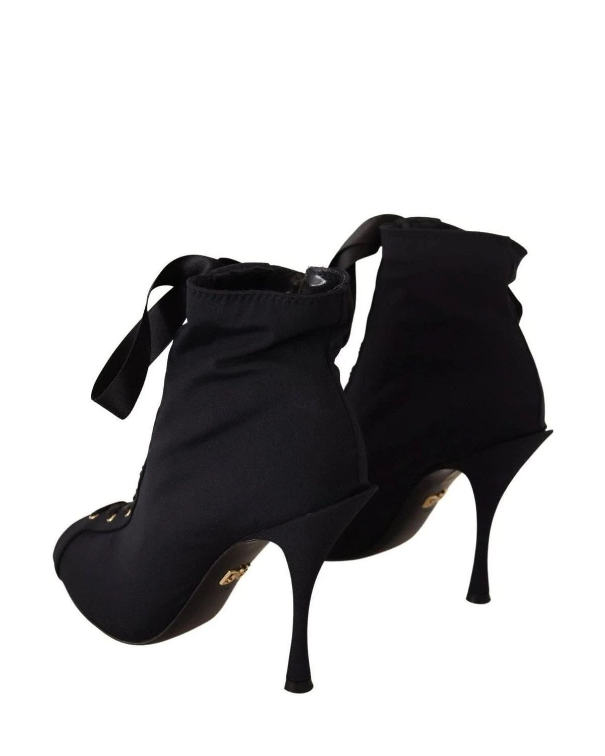 Dolce & Gabbana Elegant Ankle Open Toe Heel Boots Boots