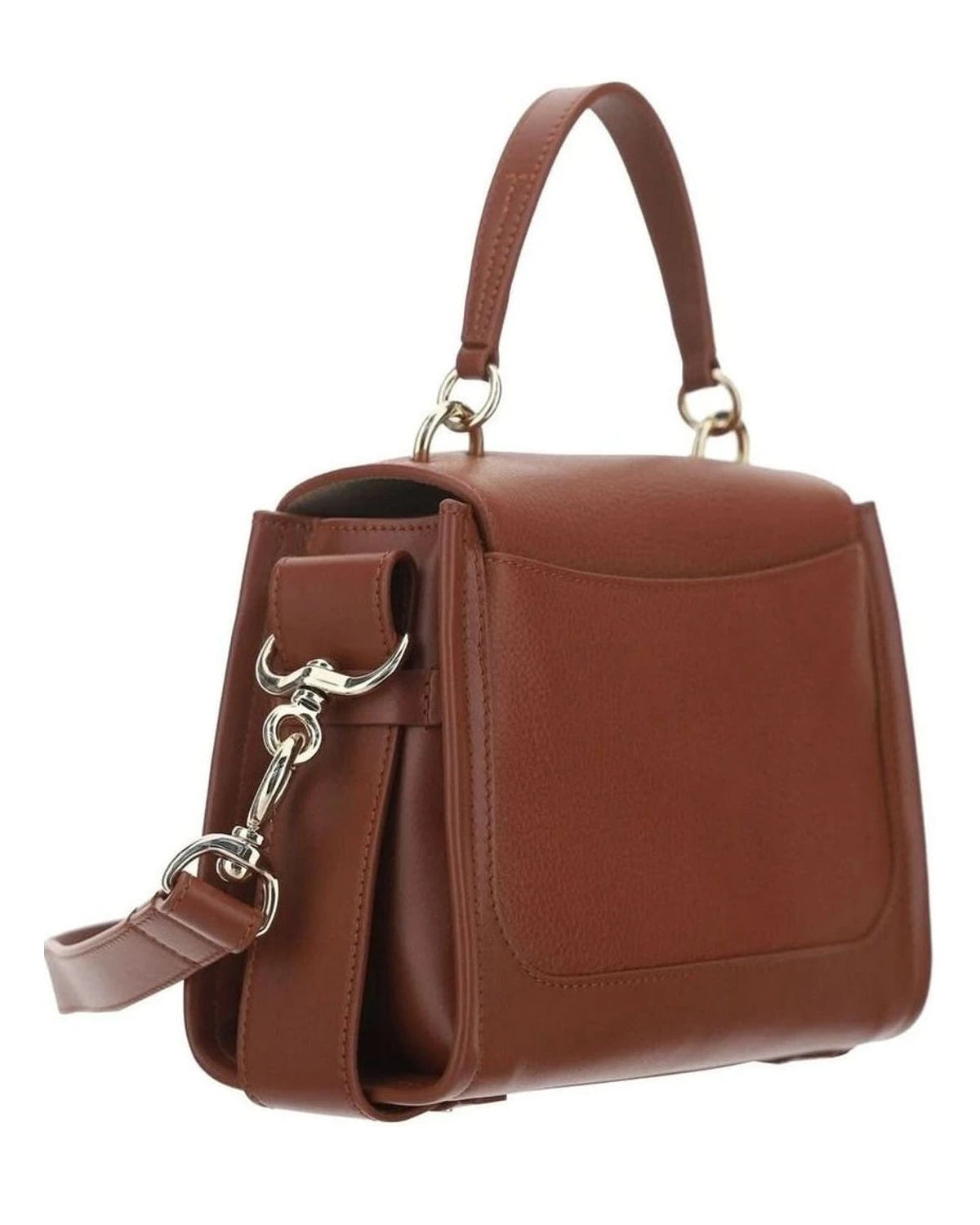 Chloé Elegant Brown Sepia Calfskin Shoulder Handbag Shoulder Bags