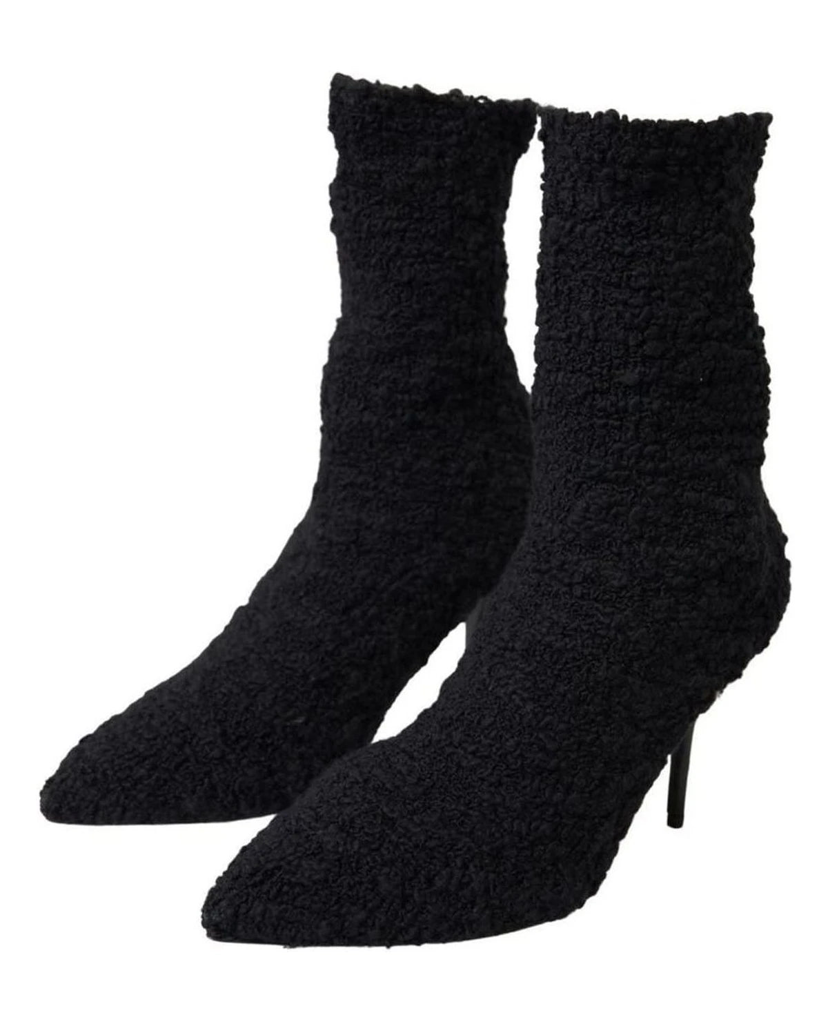 Dolce & Gabbana Elegant Virgin Wool Mid Calf Boots Boots