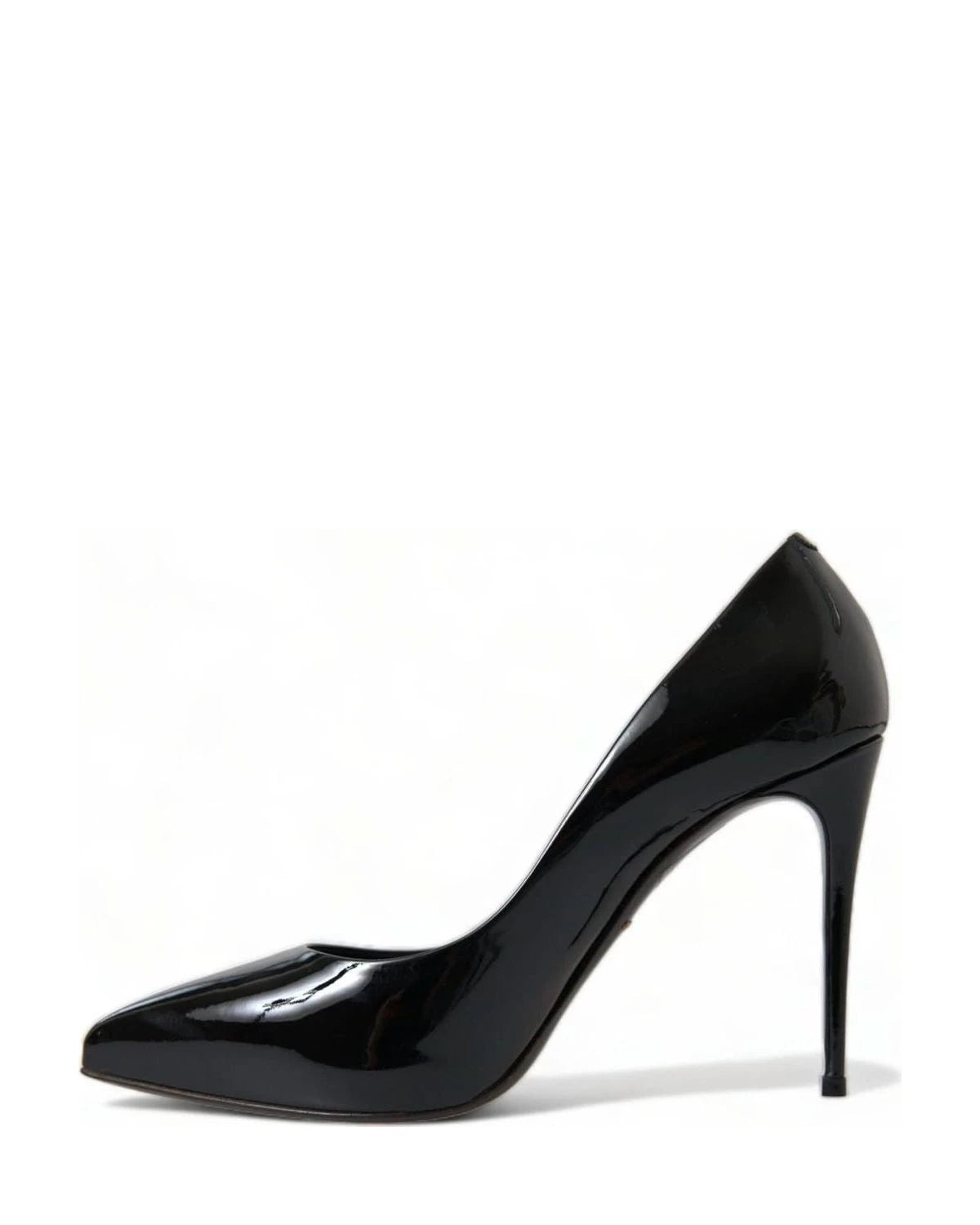 Dolce & Gabbana Black Elegant Patent Stiletto Heels Heels
