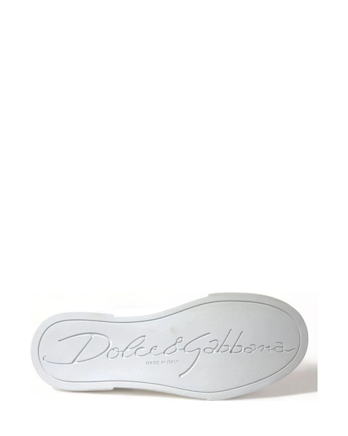 Dolce & Gabbana White Chic Portofino Leather Sneakers Sneakers