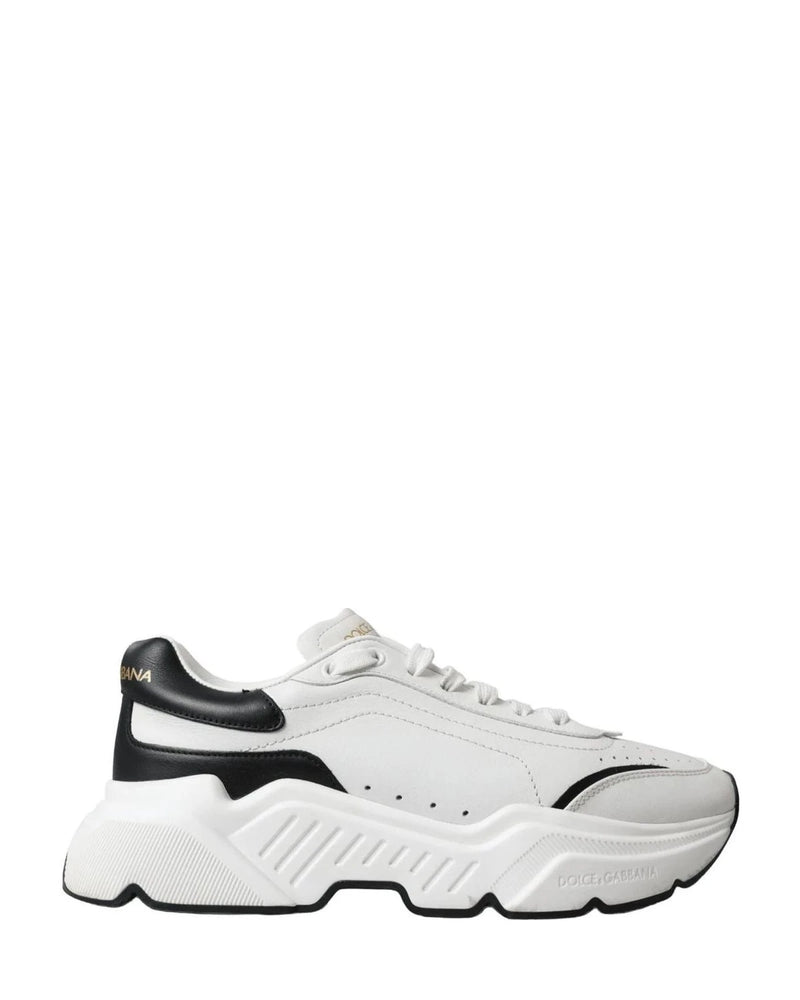 Dolce & Gabbana Black White Chic Daymaster Leather Sneakers Sneakers