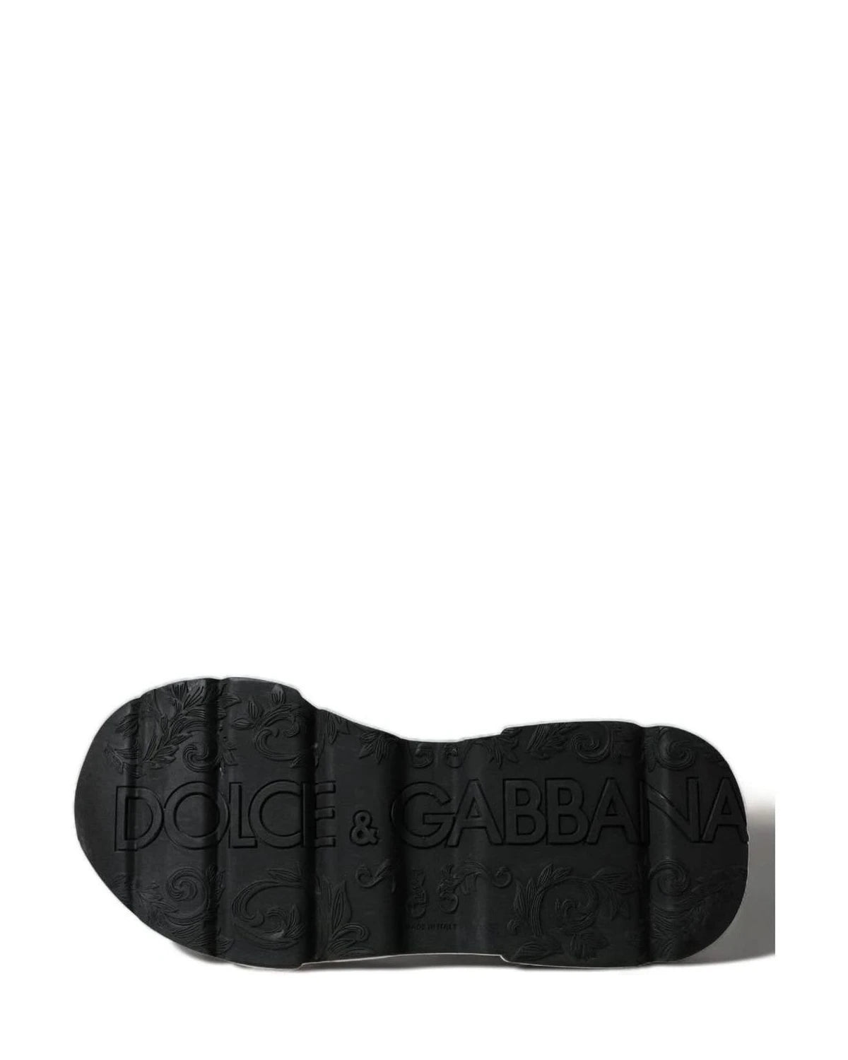 Dolce & Gabbana Black White Chic Daymaster Leather Sneakers Sneakers