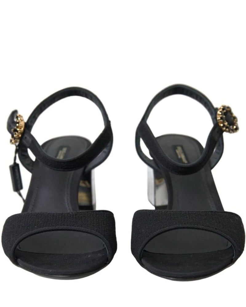 Dolce & Gabbana Mirror Heel Ankle Strap Sandals Heels