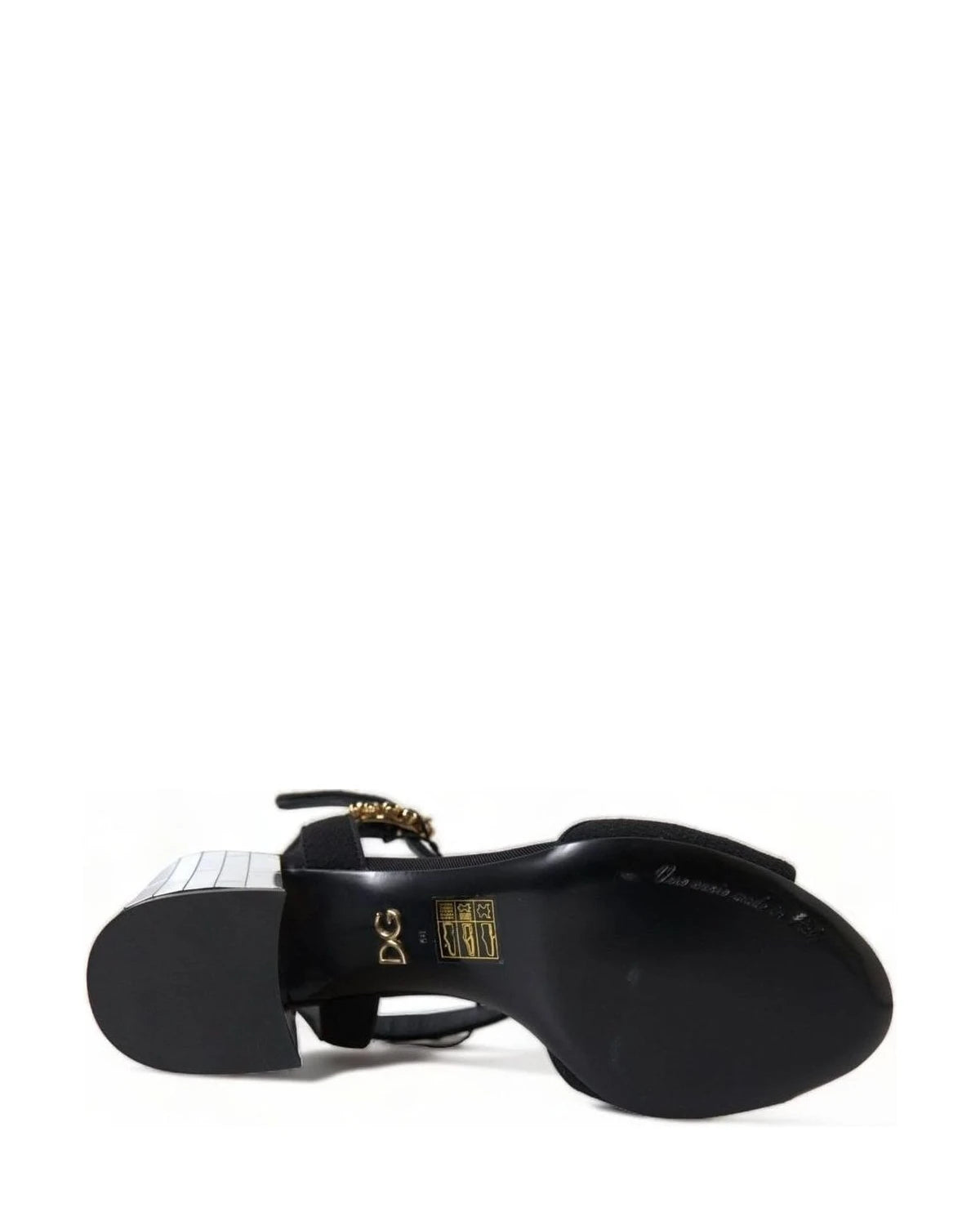 Dolce & Gabbana Mirror Heel Ankle Strap Sandals Heels