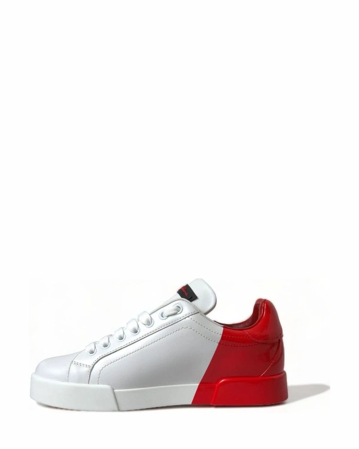 Dolce & Gabbana White Elegant Leather Portofino Sneakers Sneakers