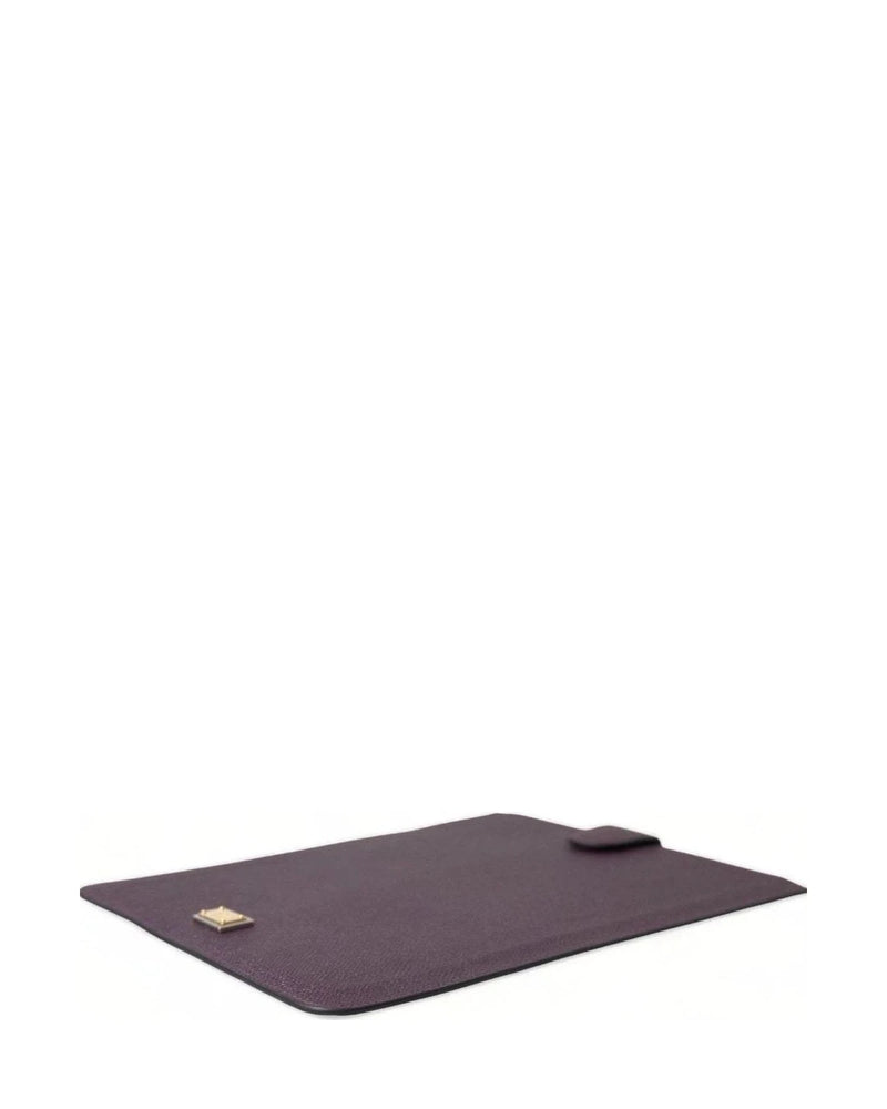 Dolce & Gabbana Brown Elegant Leather Tablet Pouch Clutch Bags
