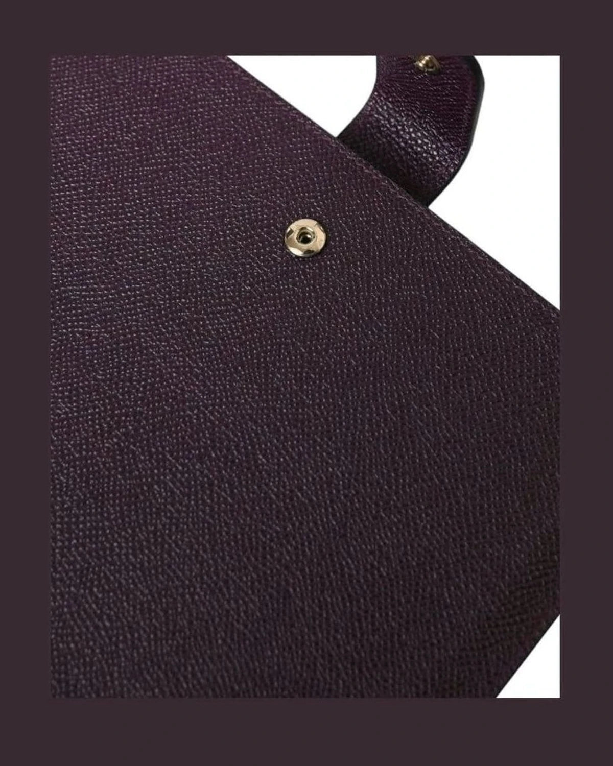 Dolce & Gabbana Brown Elegant Leather Tablet Pouch Clutch Bags