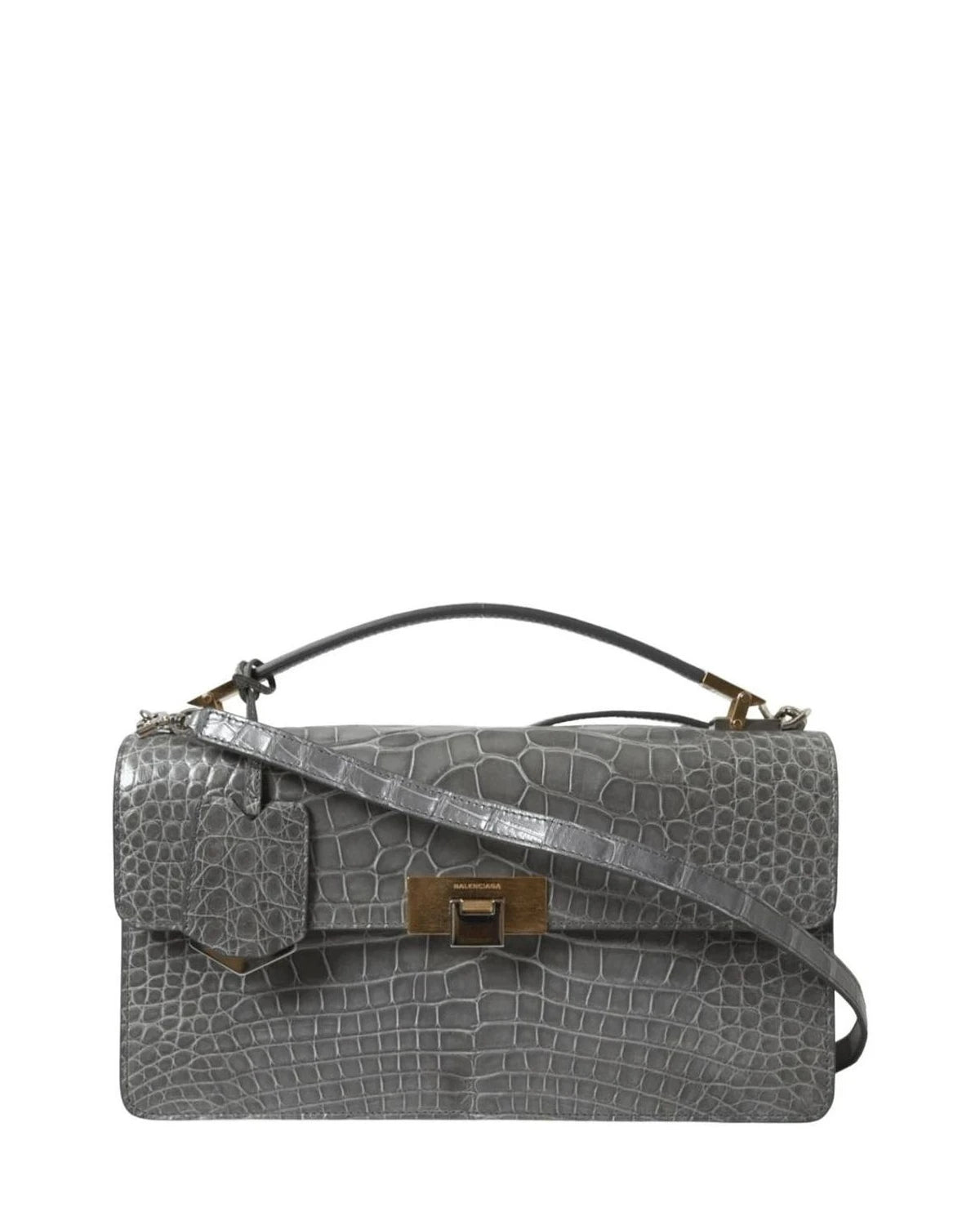 Balenciaga Alligator Leather Medium Shoulder Bag Glam Steals