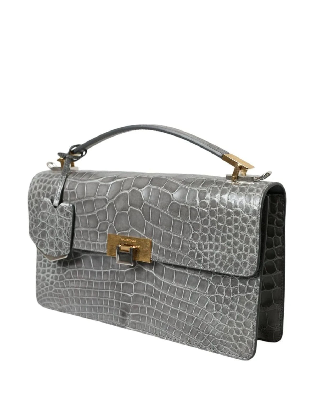 Balenciaga Alligator Leather Medium Shoulder Bag Shoulder Bags