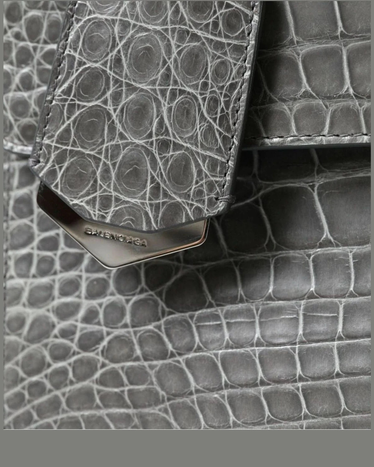 Balenciaga Alligator Leather Medium Shoulder Bag Shoulder Bags