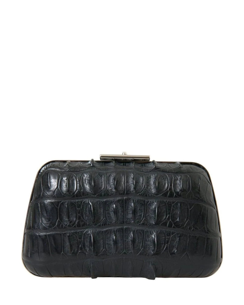 Balenciaga Elegant Crocodile Leather Evening Clutch Clutch Bags