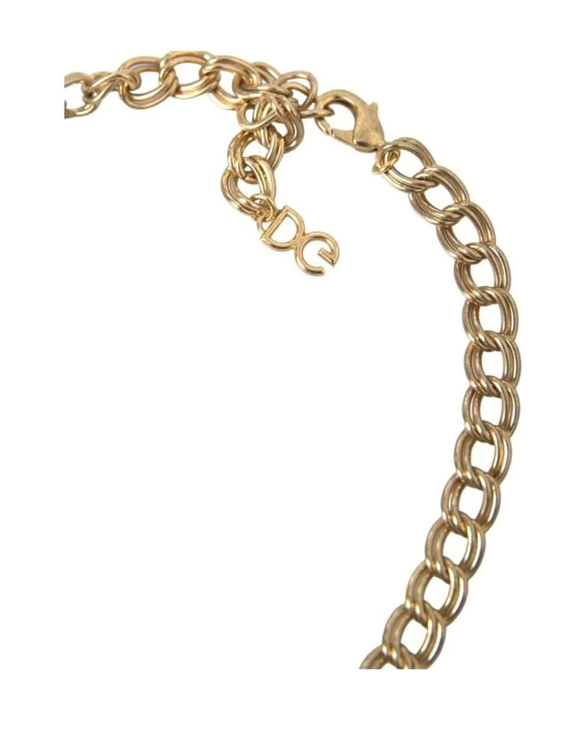 Dolce & Gabbana Gold Chain Rose Cross Strawberry Star Pendant Necklace Necklaces