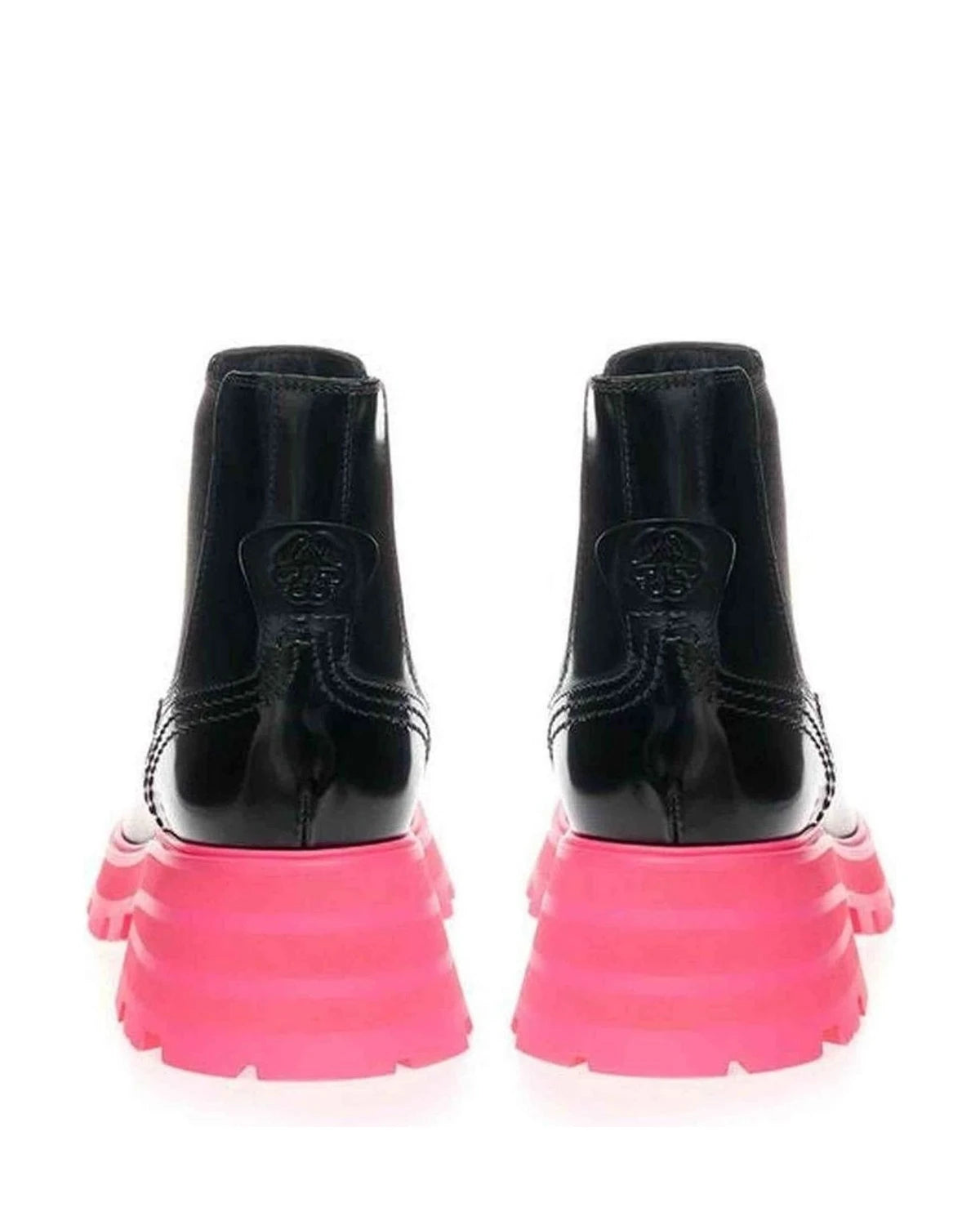 Alexander Mcqueen Black Elegant Leather Boots Boots