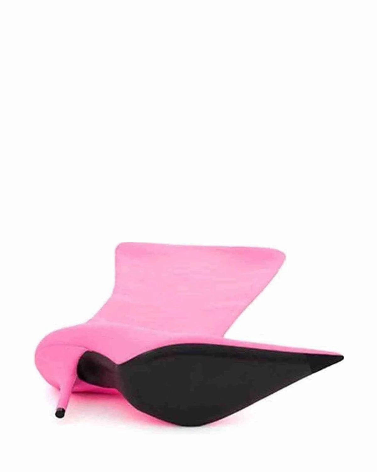 Balenciaga Elegant Pink Polyester Ankle Boots Boots