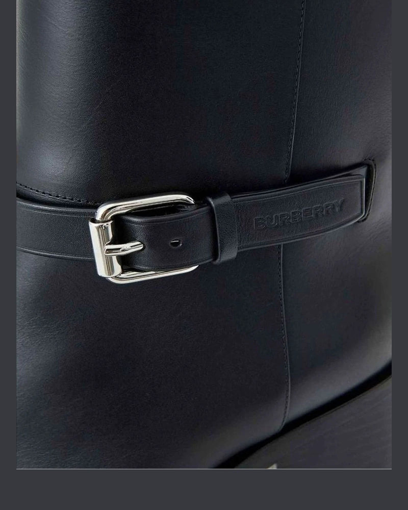 Burberry Leather Black Boot Boots