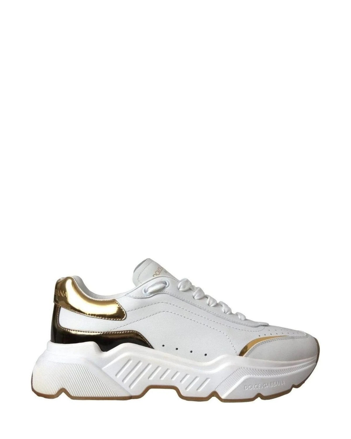 Dolce & Gabbana White Daymaster Leather Sneakers Shoes Sneakers