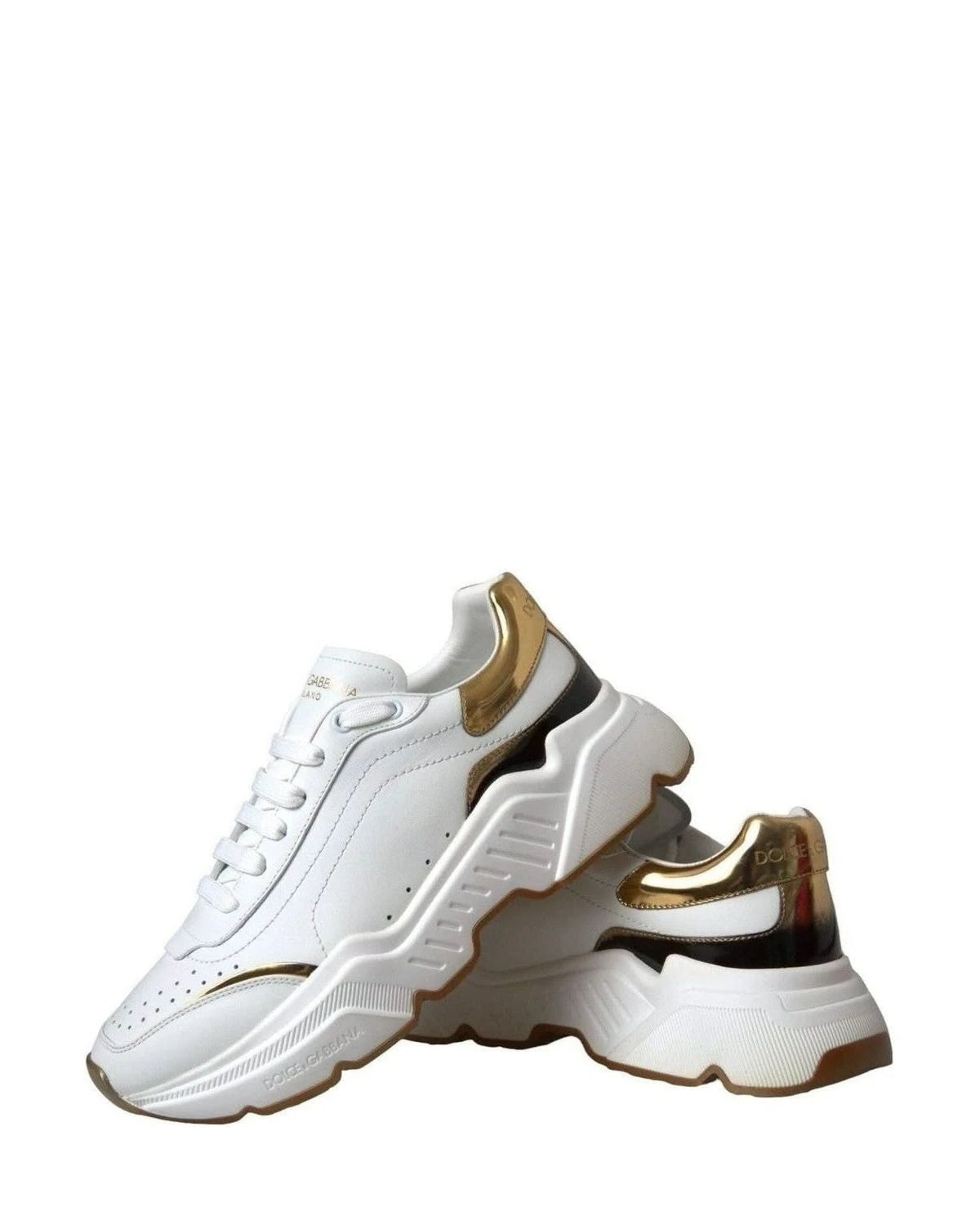Dolce & Gabbana White Daymaster Leather Sneakers Shoes Sneakers