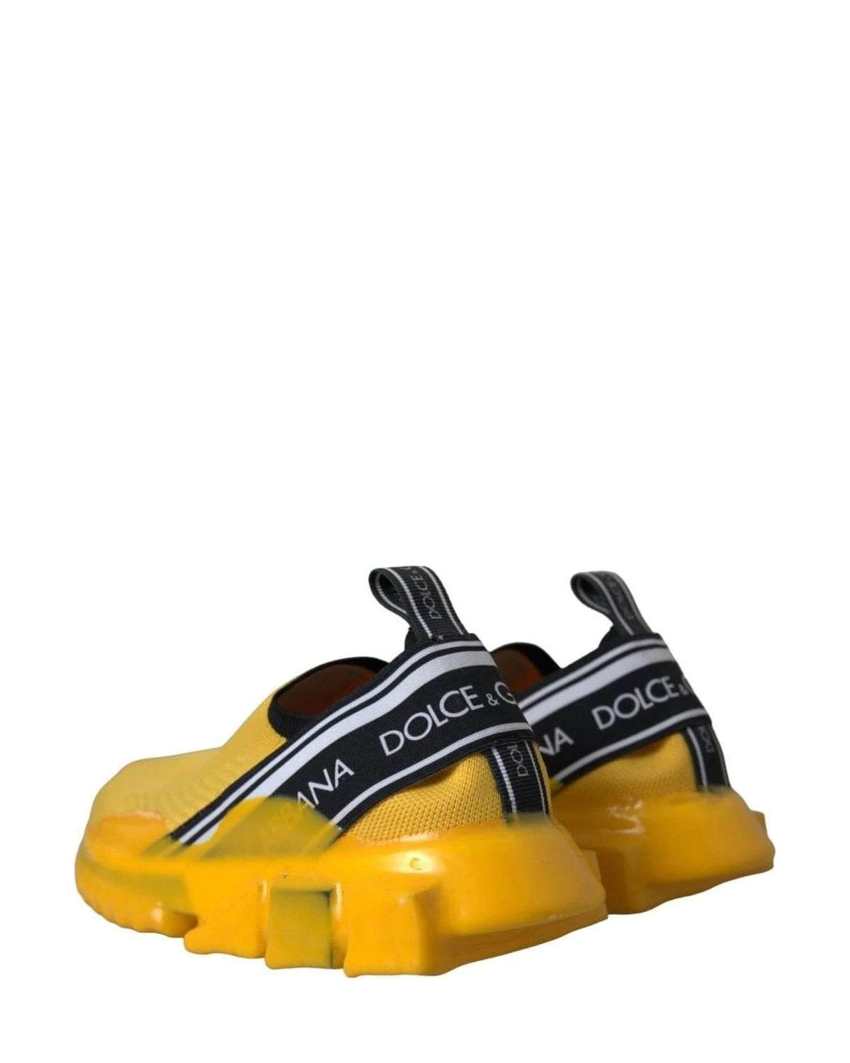 Dolce & Gabbana Yellow Sorrento Slip On Sneakers Women Shoes Sneakers