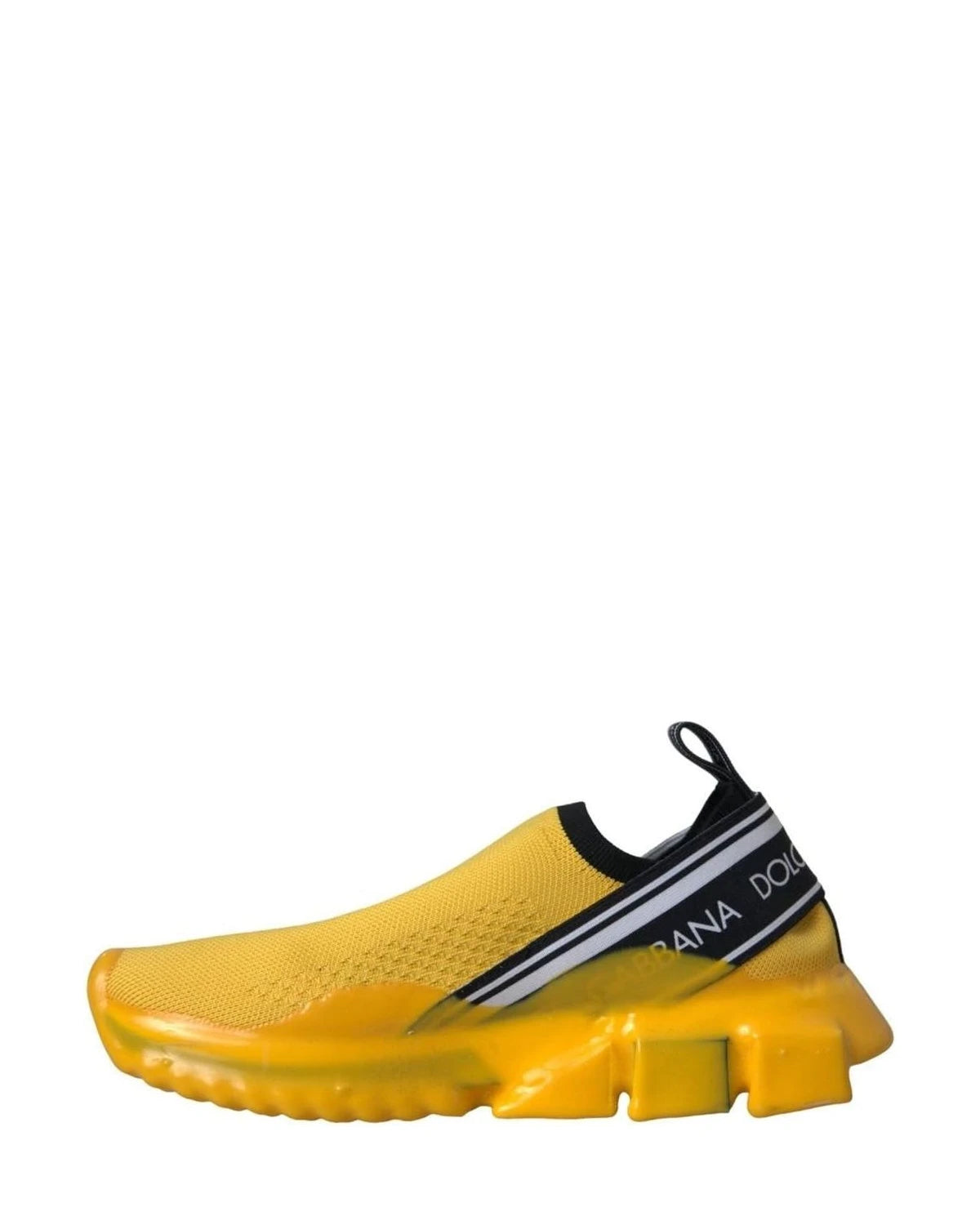Dolce & Gabbana Yellow Sorrento Slip On Sneakers Women Shoes Sneakers