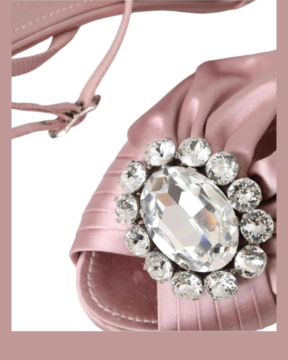 Dolce & Gabbana Pink Keira Crystal Heels Sandals Shoes Heels