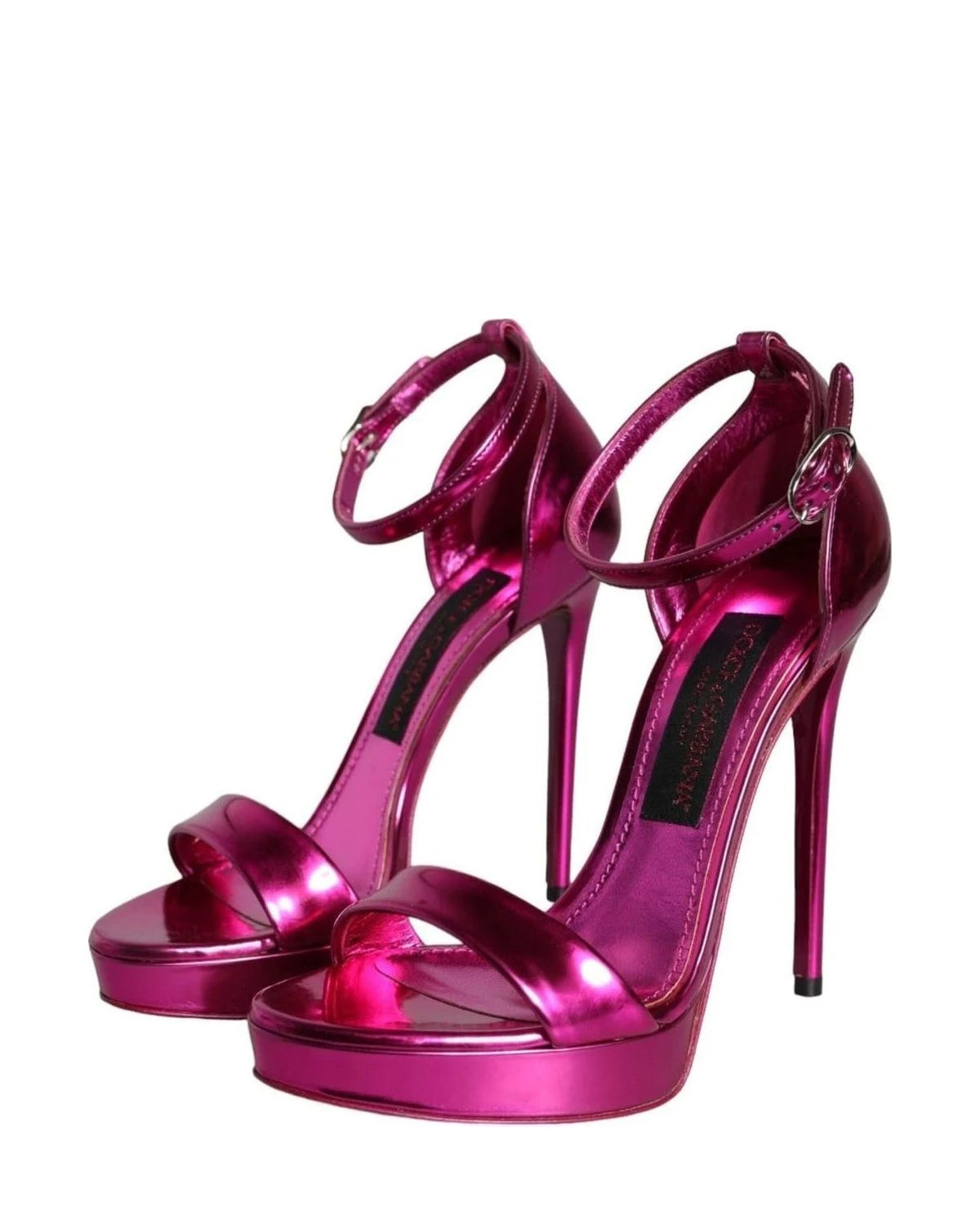 Dolce & Gabbana Fuchsia Keira Heels Ankle Strap Sandals Shoes Heels
