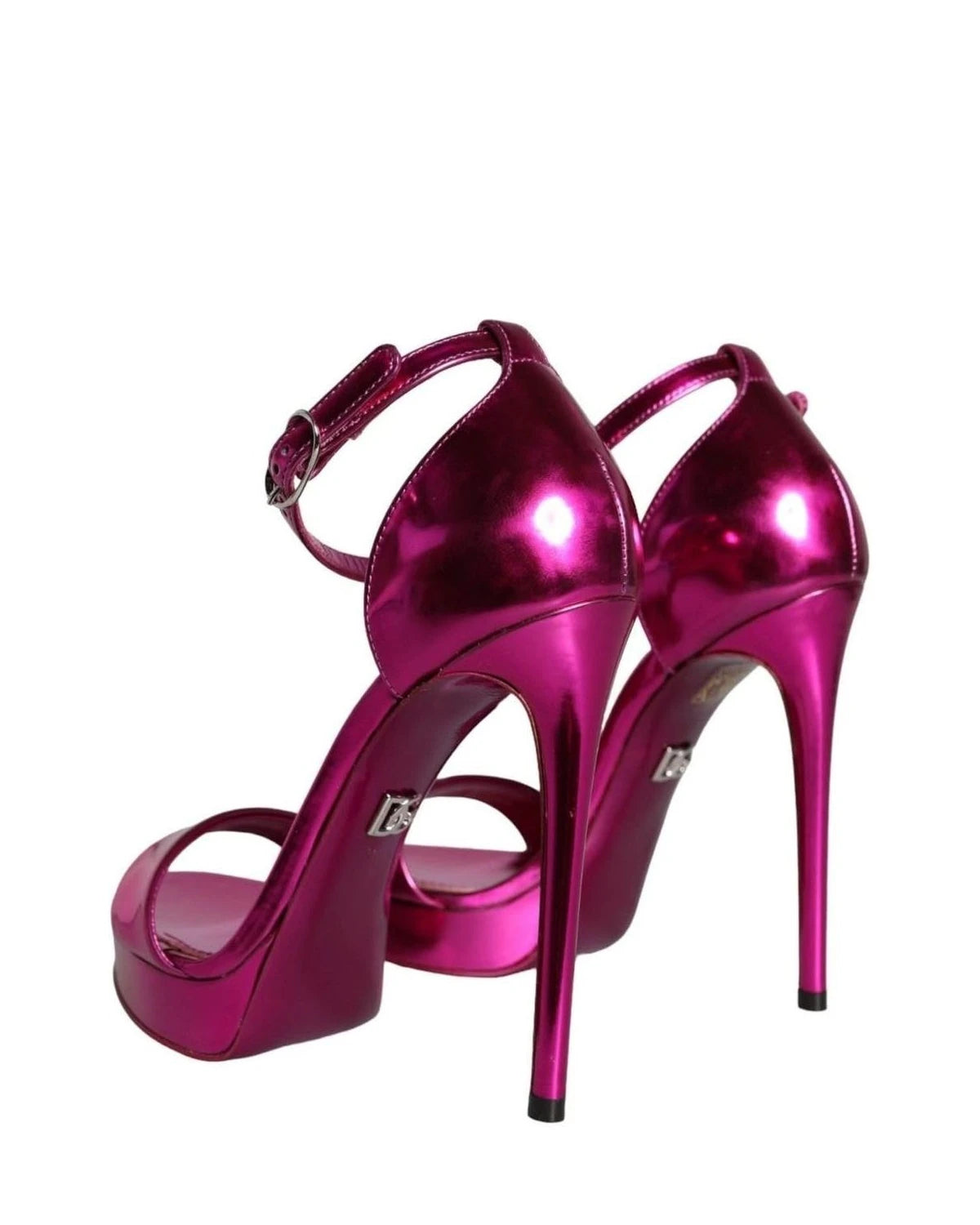 Dolce & Gabbana Fuchsia Keira Heels Ankle Strap Sandals Shoes Heels