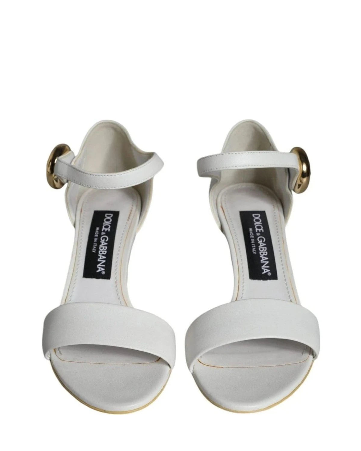 Dolce & Gabbana White Leather Heels Heels