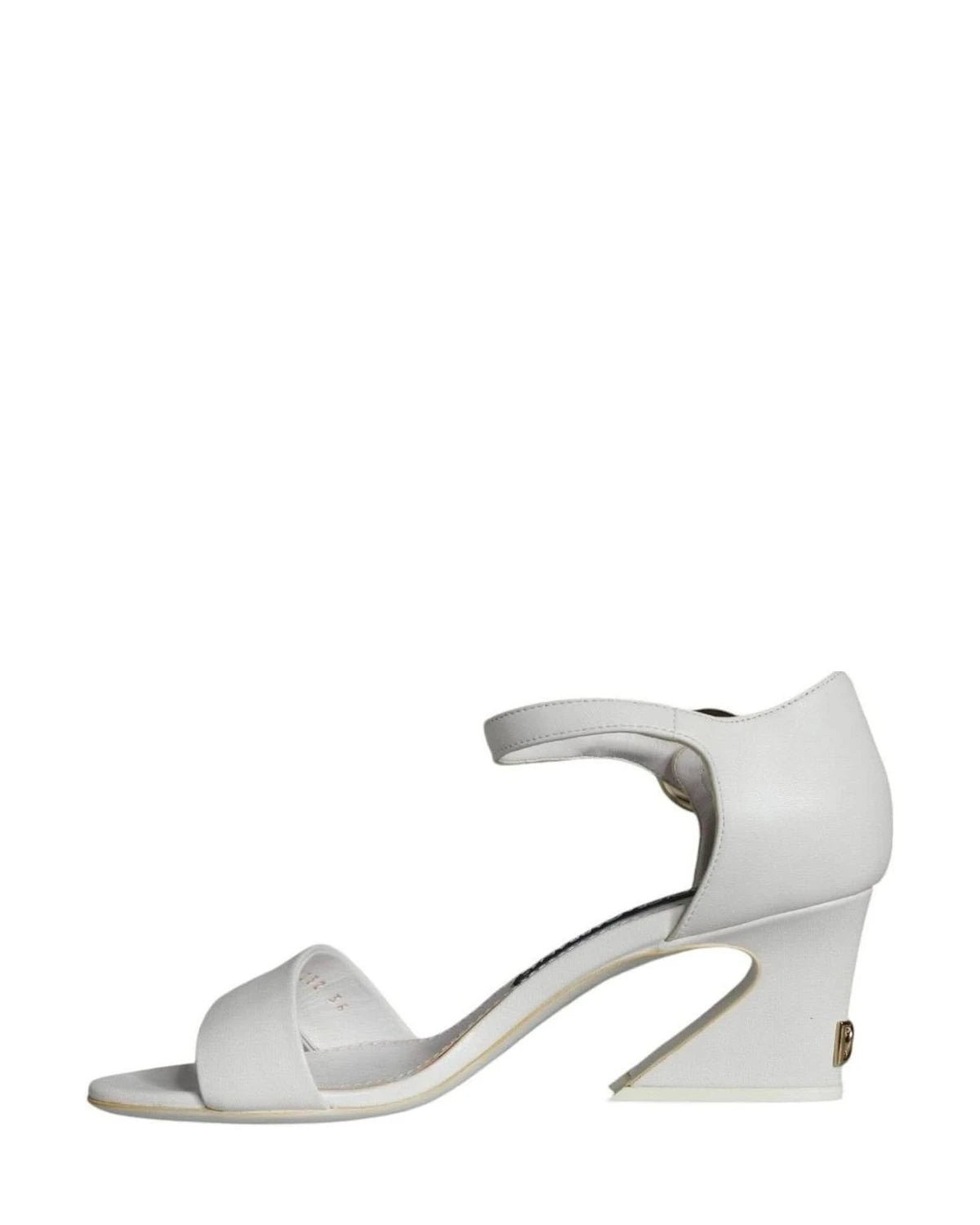Dolce & Gabbana White Leather Heels Heels