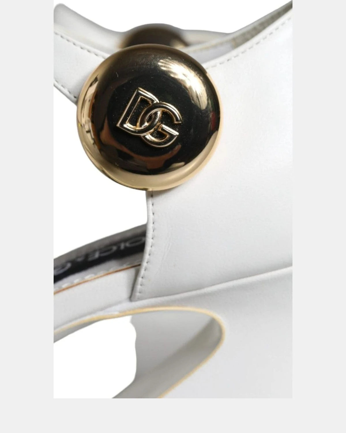 Dolce & Gabbana White Leather Heels Heels
