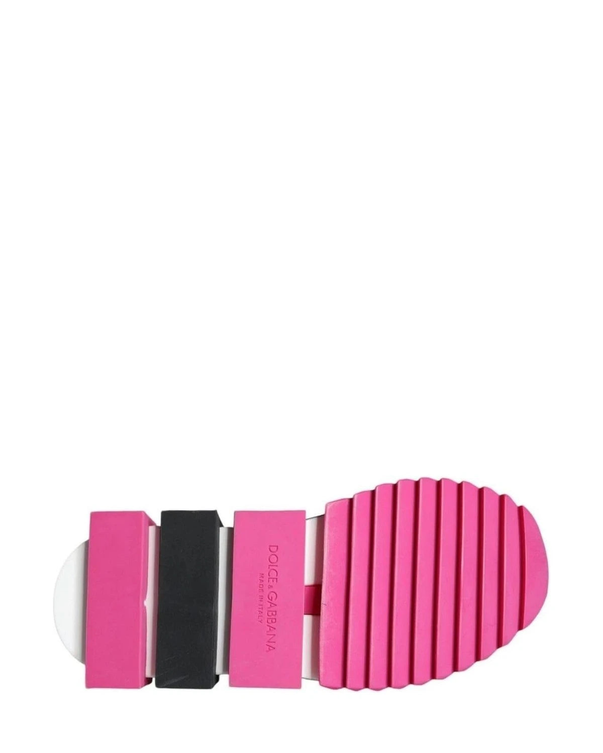 Dolce & Gabbana Pink Sorrento Crystals Low Top Sneakers Shoes Sneakers