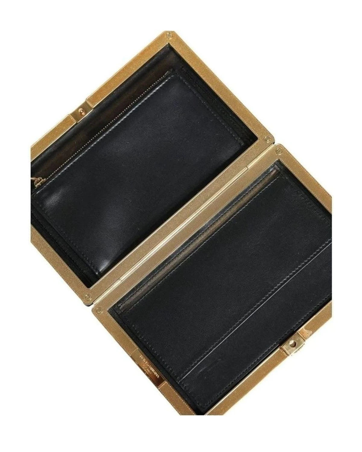 Dolce & Gabbana Blue Velvet Frame Clutch Evening Party Purse Bag Handbags