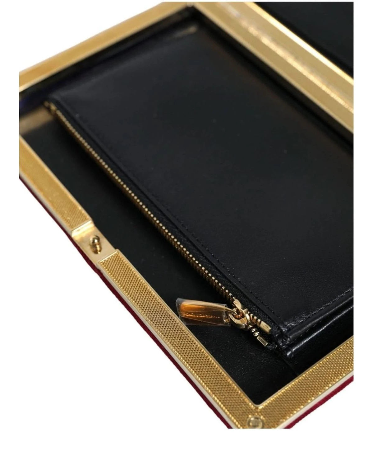 Dolce & Gabbana Red Velvet Clutch Clutch Bags