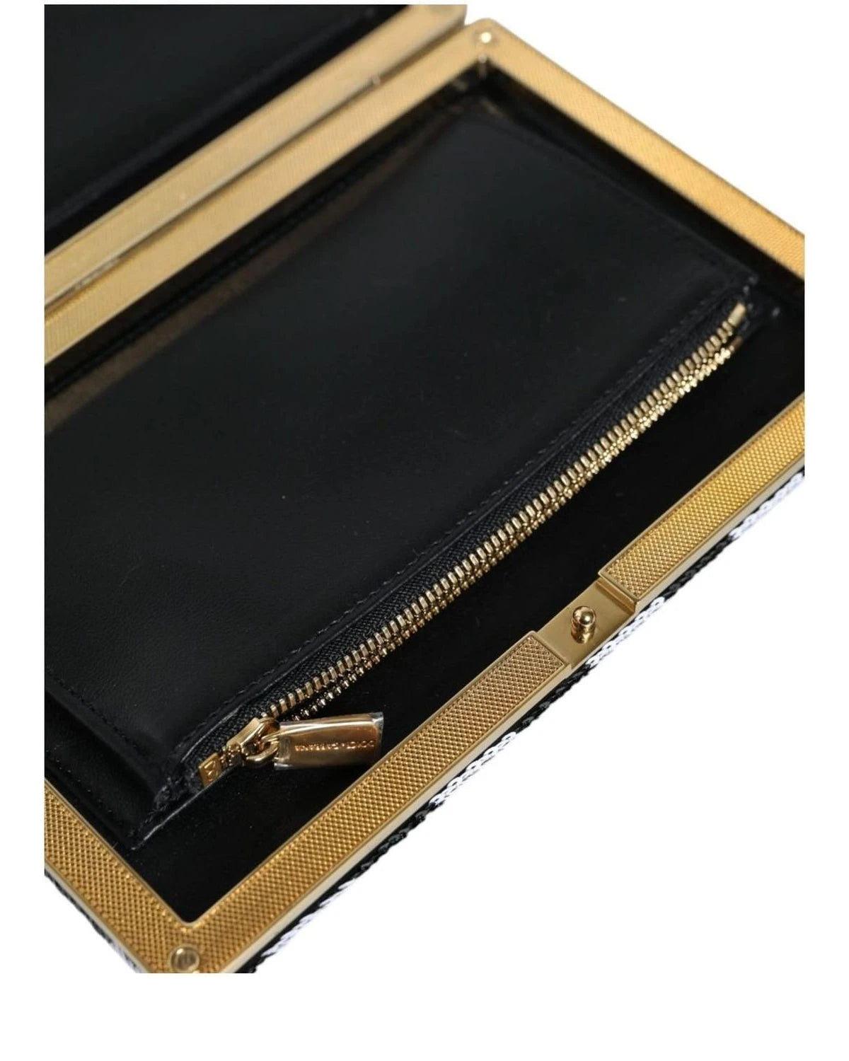 Dolce & Gabbana Black Frame Clutch Evening Party Purse Bag Clutch Bags