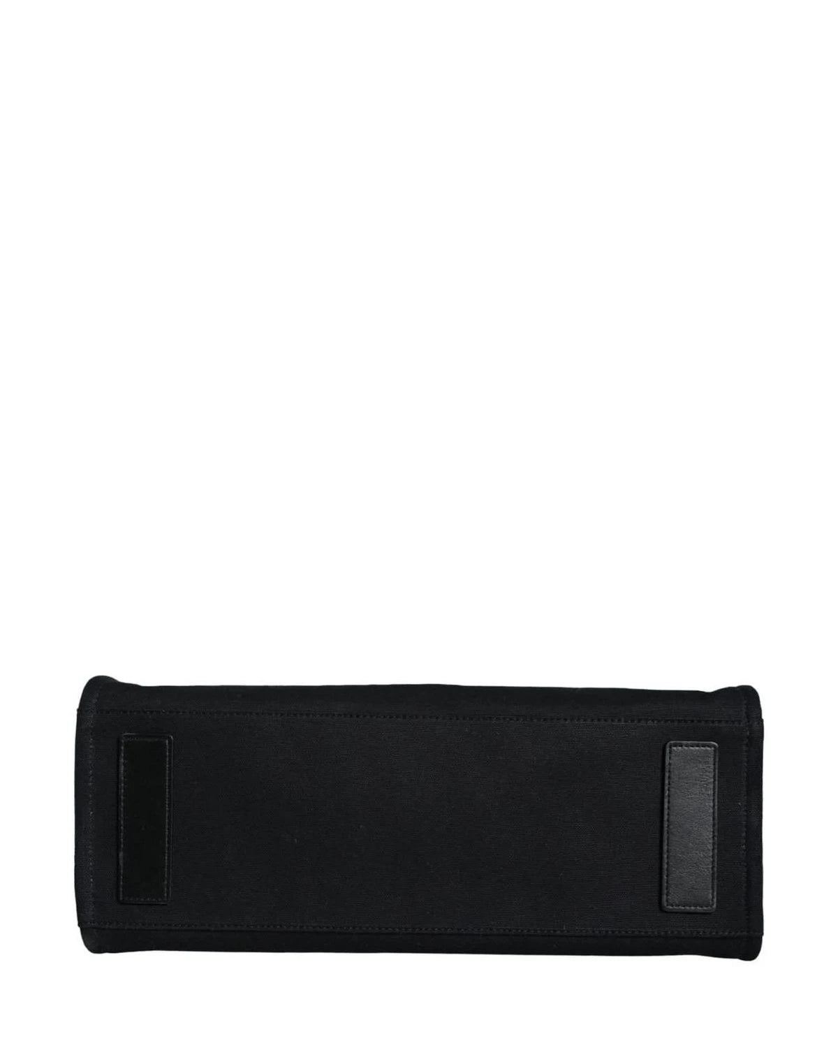 Versace Top Black Handle Canvas Leather Logo Crossbody Tote Bag Cross Body Bags