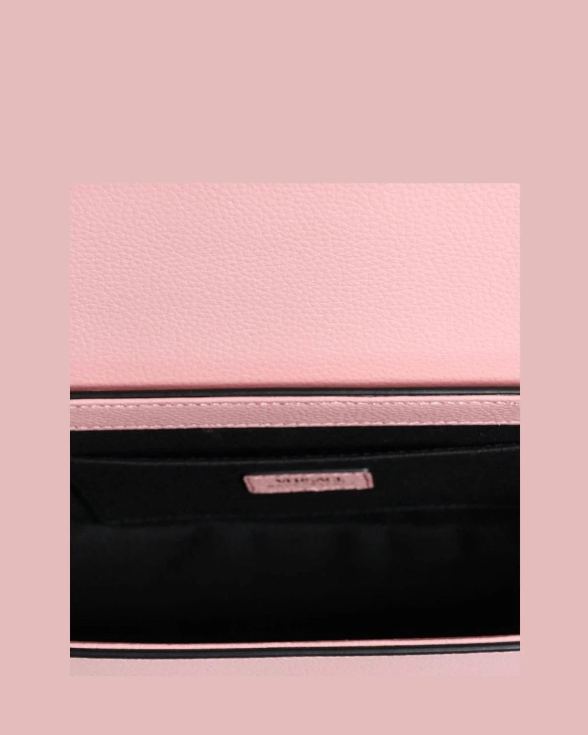 Versace Grainy Pink Calf Leather Logo Crossbody Shoulder Bag Shoulder Bags