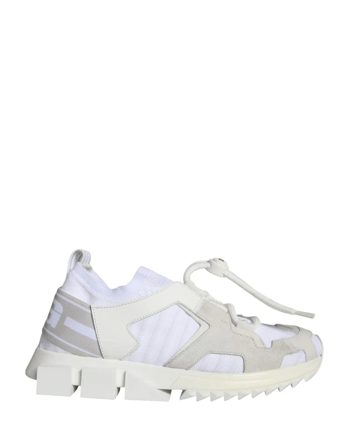 Dolce & Gabbana White Mesh Sorrento Trekking Sneakers Shoes
