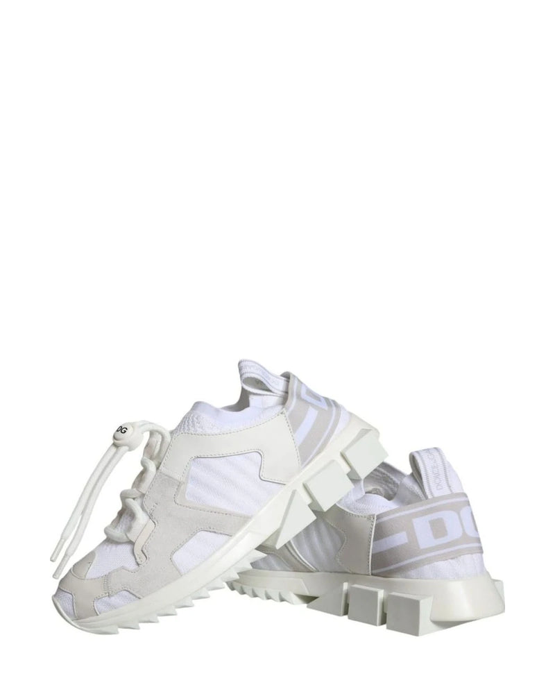 Dolce & Gabbana White Mesh Sorrento Trekking Sneakers Shoes Sneakers