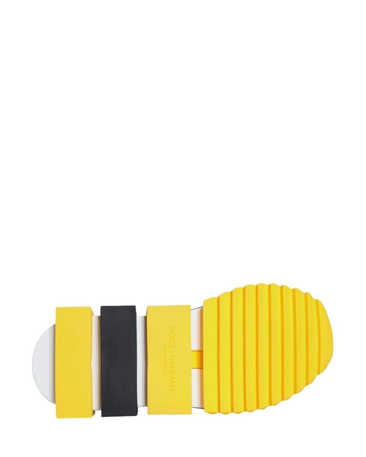 Dolce & Gabbana Yellow Sorrento Crystals Low Top Sneakers Shoes Sneakers