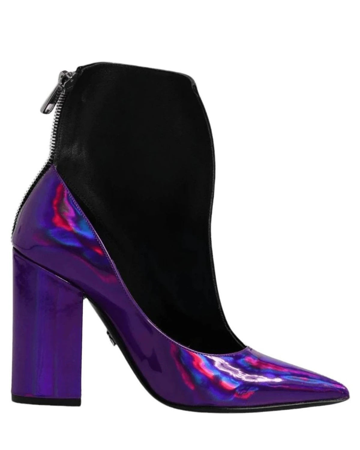 Dolce & Gabbana Purple Pointed Ankle Boots Shoes Boots