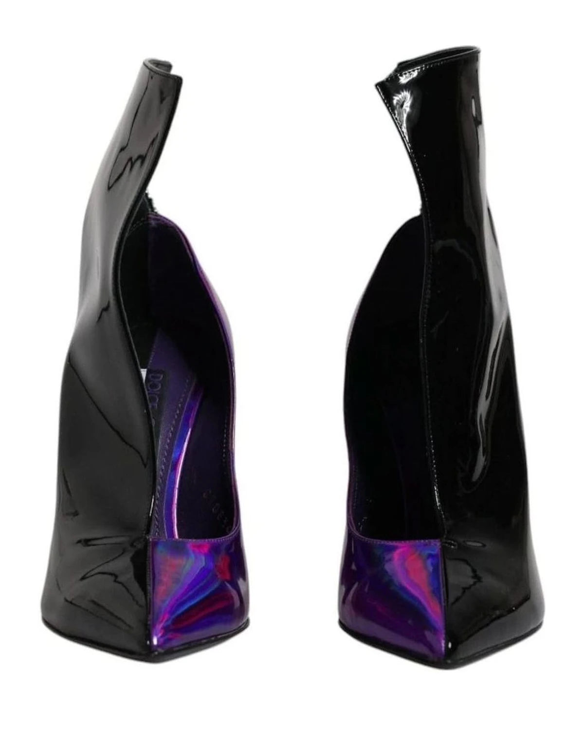 Dolce & Gabbana Purple Pointed Ankle Boots Shoes Boots