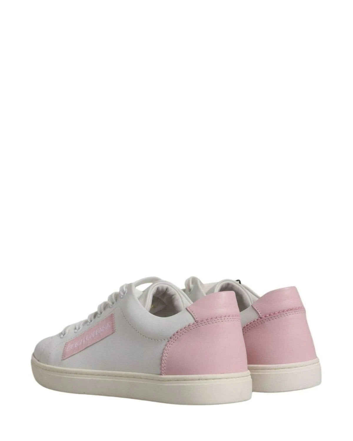Dolce & Gabbana White Classic Calf Leather Sneakers Shoes Sneakers