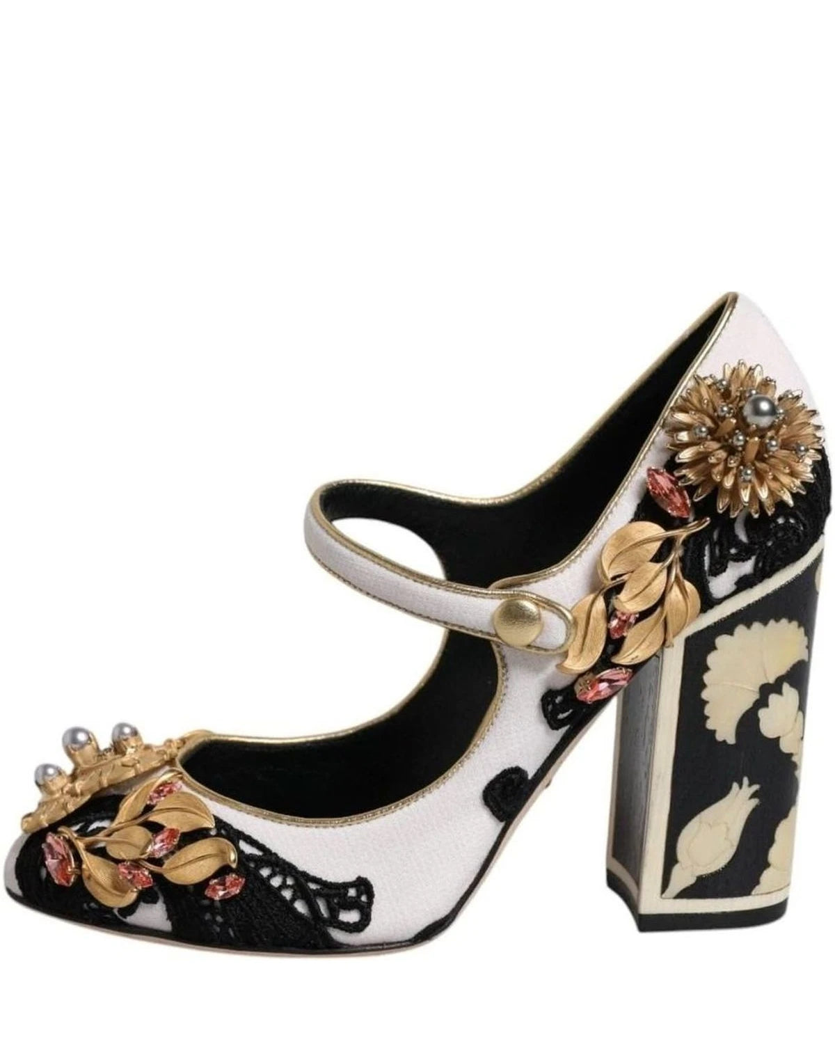 Dolce & Gabbana Multicolor Embellished Heels Pumps Shoes Heels