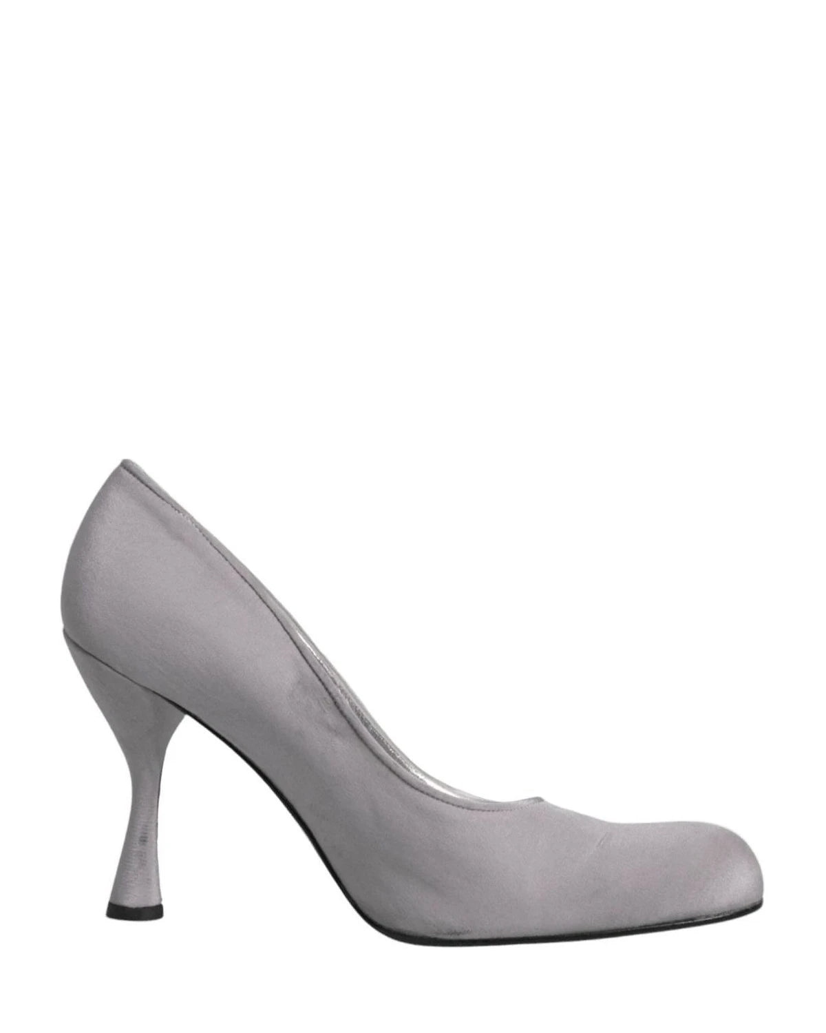 Dolce & Gabbana Gray Suede Leather High Heel Pumps Shoes Heels