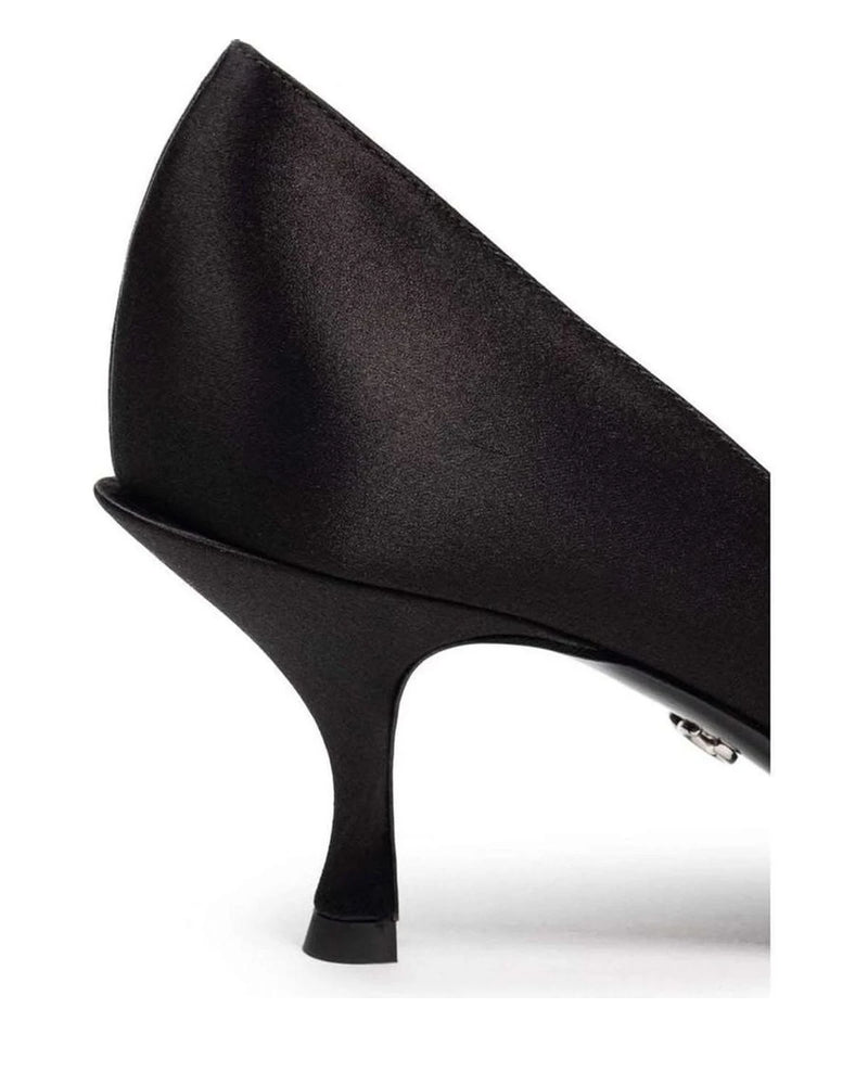 Dolce & Gabbana Viscose Black Pump Heels
